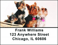 Yorkshire Terrier Sparkle Address Labels | LBBAB-40