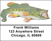 Bass Fish Address Labels | LBBAB-54