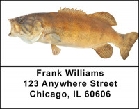 Bass Fish Address Labels | LBBAB-54
