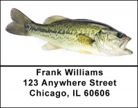 Bass Fish Address Labels | LBBAB-54