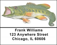 Bass Fish Address Labels | LBBAB-54