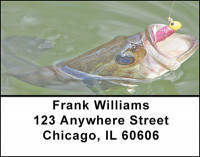 Bass Fishing Success Address Labels | LBBAB-55