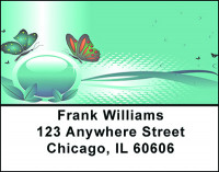 Butterfly Abstracts Address Labels | LBBAB-73