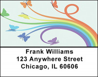 Butterflies and Rainbows Address Labels | LBBAB-74