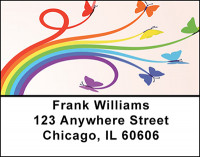 Butterflies and Rainbows Address Labels | LBBAB-74