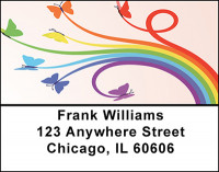 Butterflies and Rainbows Address Labels | LBBAB-74