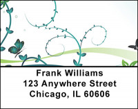 Plants and Butterflies Address Labels | LBBAB-75