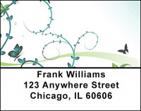 Plants and Butterflies Address Labels | LBBAB-75