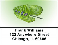 Zen Stones on Leaves Address Labels | LBBAB-93