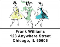 Retro Fashion Address Labels | LBBAC-02