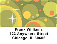 Abstract Green with Dots Address Labels | LBBAC-09