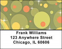 Abstract Green with Dots Address Labels | LBBAC-09