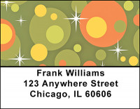Abstract Green with Dots Address Labels | LBBAC-09
