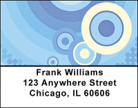 Abstract Blue with Circles Address Labels | LBBAC-10
