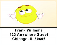 Smiley Shakra Sign Address Labels | LBBAC-27