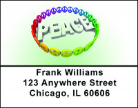 Peace Around The World Address Labels | LBBAC-28