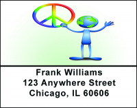 Peace Around The World Address Labels | LBBAC-28