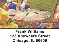 Native American Indian Village Address Labels | LBBAC-31