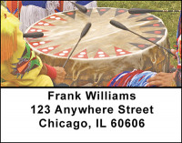 Native American Music Makers Address Labels | LBBAC-35