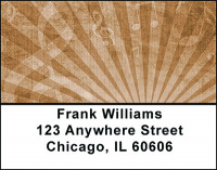 Music Notes Retro Style Address Labels | LBBAC-37