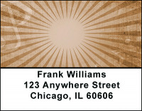 Music Notes Retro Style Address Labels | LBBAC-37