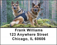 German Shepherd Dogs Address Labels | LBBAC-49