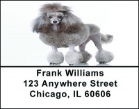 A Poodle Portrait Address Labels | LBBAC-58