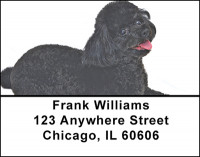 Black Poodle Address Labels | LBBAC-60