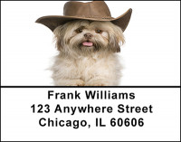 Shih Tzu Dog Portrait Address Labels | LBBAC-68