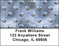 Diamond Metal Plate Address Labels | LBBAC-74