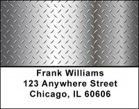 Diamond Metal Plate Address Labels | LBBAC-74