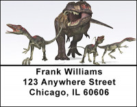 Tyrannosaurus On The Hunt Address Labels | LBBAC-91