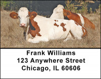 Cows in a Field Address Labels | LBBAC-92