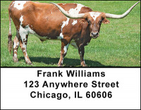 Longhorns Address Labels | LBBAC-94
