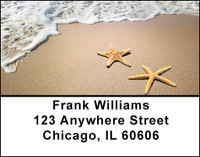 Starfish on a Beach Address Labels | LBBAD-10