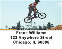 Motocross Excitement Address Labels | LBBAD-13