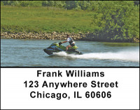 Jet Ski Action Address Labels | LBBAD-15