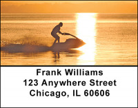 Jet Ski Action Address Labels | LBBAD-15