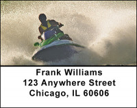 Jet Ski Action Address Labels | LBBAD-15