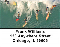 Surfing The Waves Address Labels | LBBAD-16