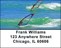 Windsurfing Address Labels | LBBAD-17