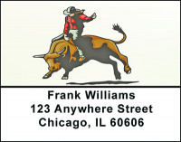 Rodeo Cowgirls In Motion Address Labels | LBBAD-20