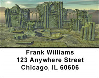 Gothic Ruins Address Labels | LBBAD-39