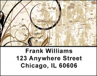 Grunge Floral Vintage Address Labels | LBBAD-40
