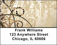 Grunge Floral Vintage Address Labels | LBBAD-40