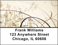Grunge Floral Vintage Address Labels | LBBAD-40