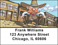 Cowboy Cartoon Fun Address Labels | LBBAD-43