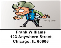 Cowboy Cartoon Fun Address Labels | LBBAD-43