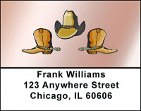 Cowboy Gear Address Labels | LBBAD-44