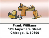 Cowboy Gear Address Labels | LBBAD-44